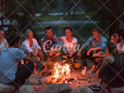 storytelling around campfire