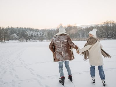 ice skating in winters