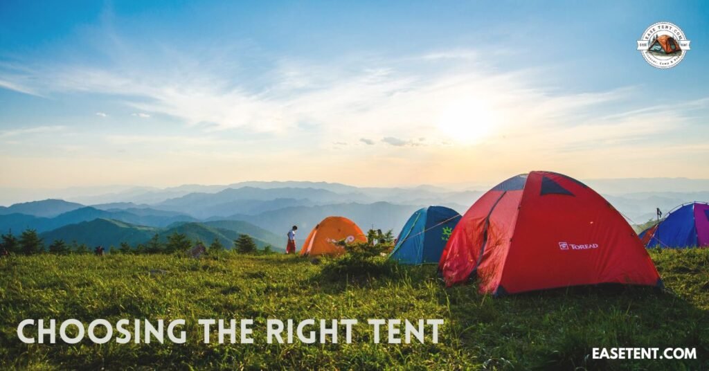 how to choose the right tent for warm weather camping