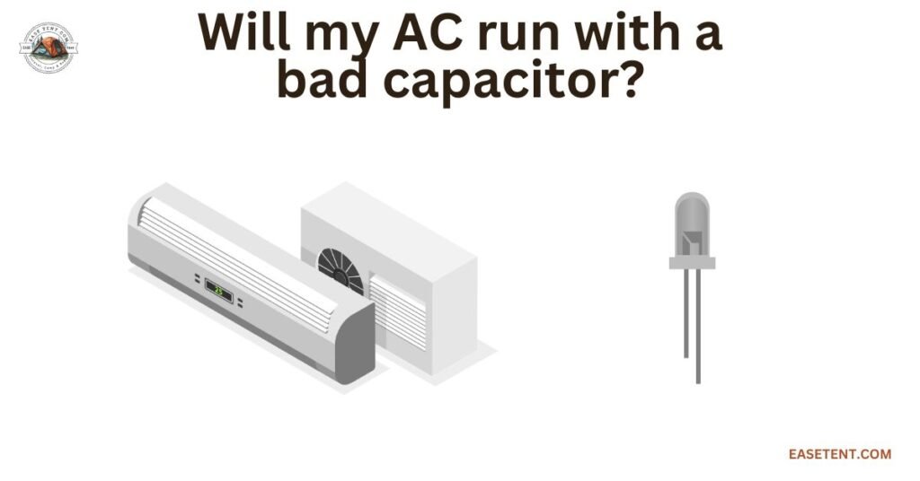 will my AC start with failed capacitor