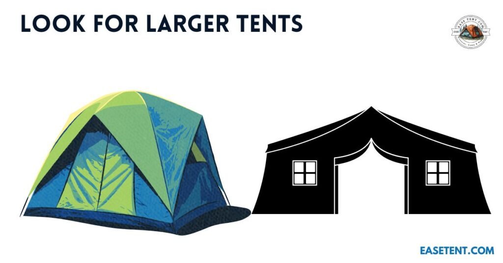 large tents are better options for summer camping