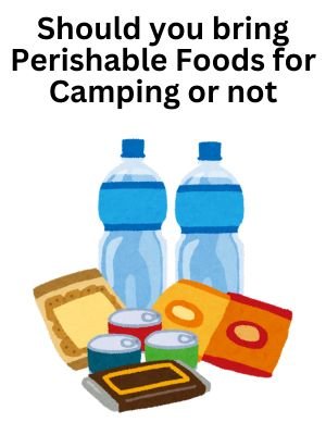 Should i bring perishable foods for camping