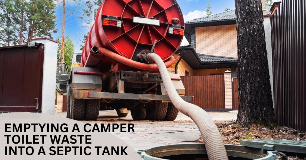 Can we empty a Camper Toilet into a Septic tank?