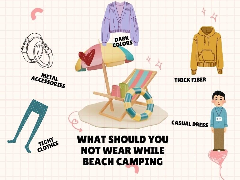 what should you not wear while beach camping